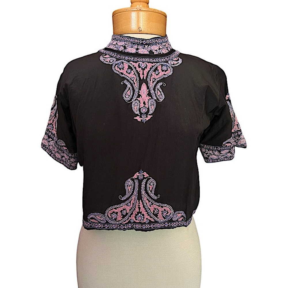 V I N T A G E   Handmade Ethnic Crop Top